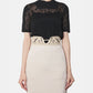 Sheer Knit SS Top