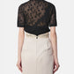 Sheer Knit SS Top