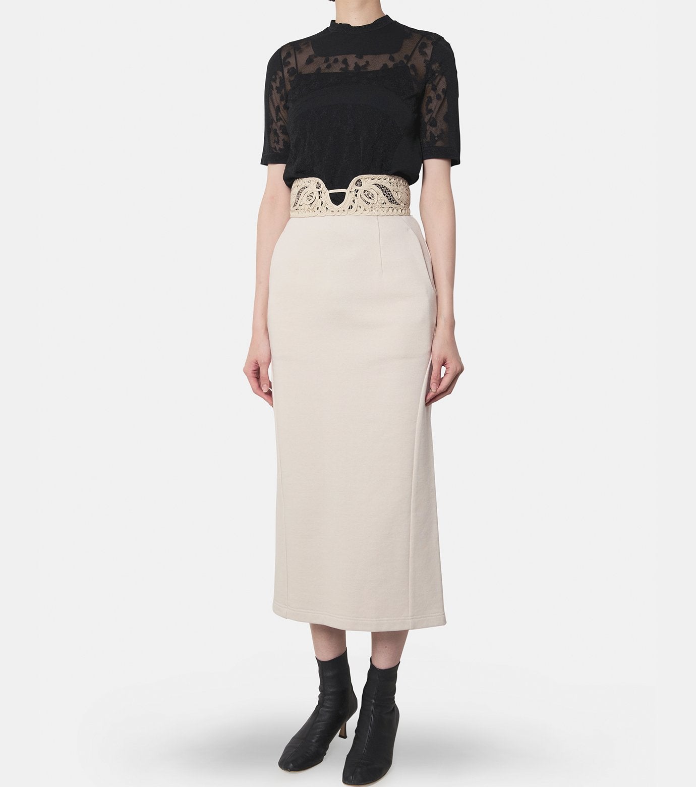 Sheer Knit SS Top