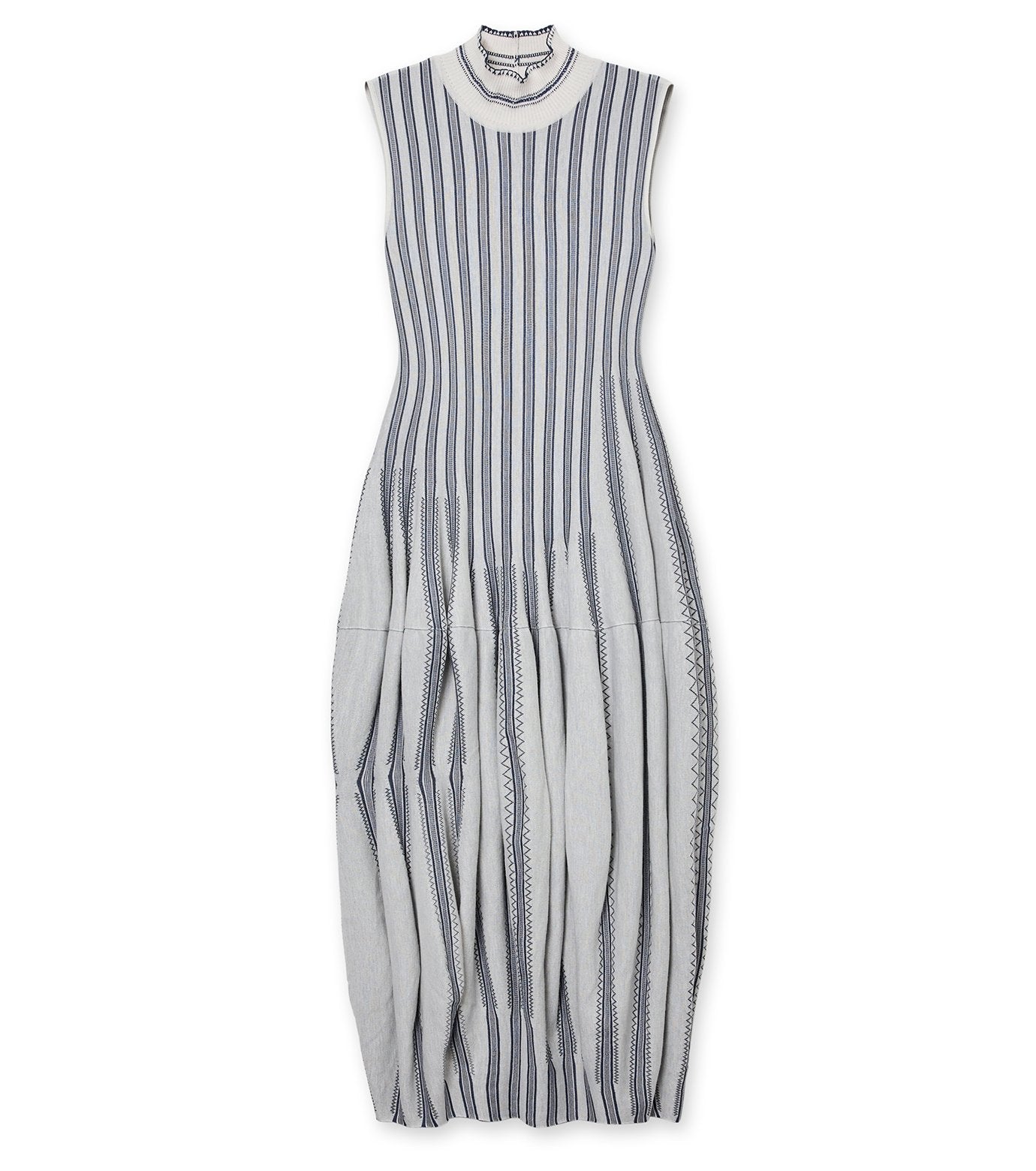 Pleated Knit Dress