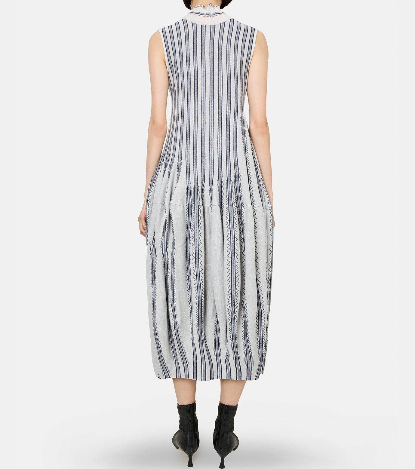 Pleated Knit Dress