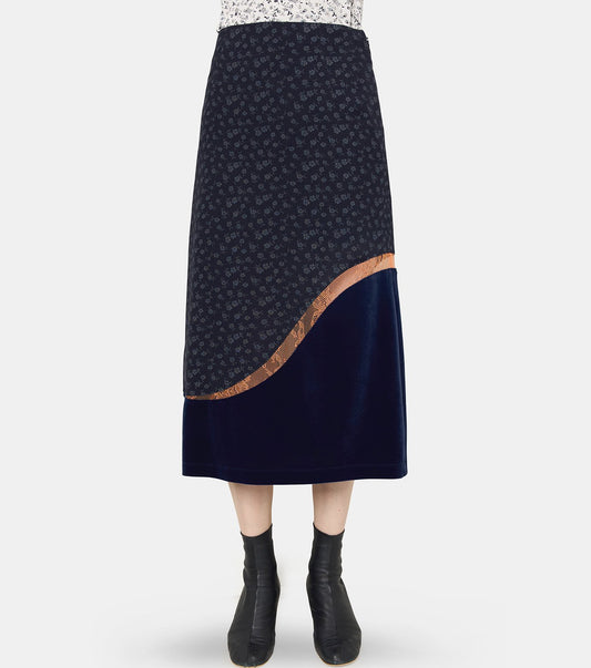 Velvet Straight Skirt