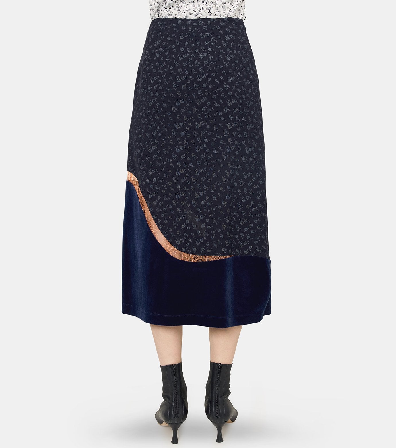 Velvet Straight Skirt