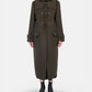 Cording Emb Duffle Coat