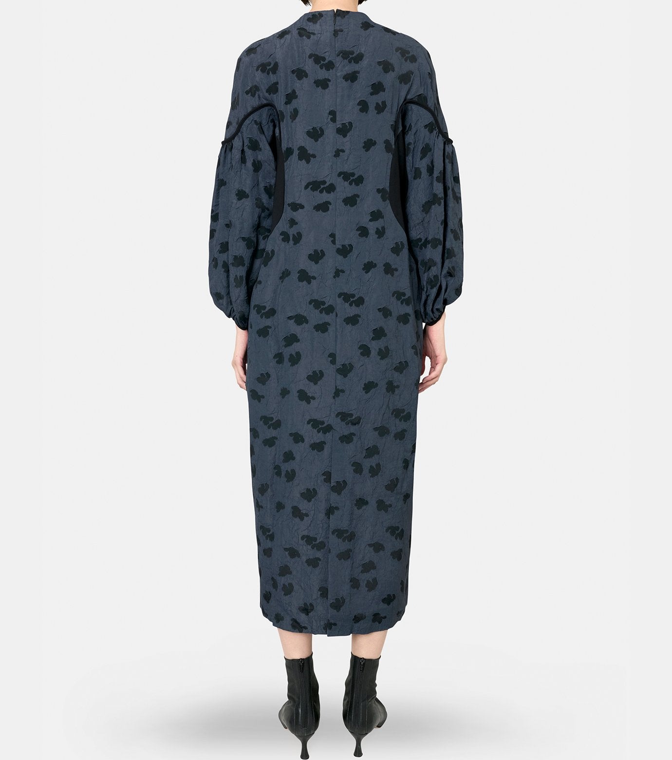 Double Layered Floral Jqd Dress