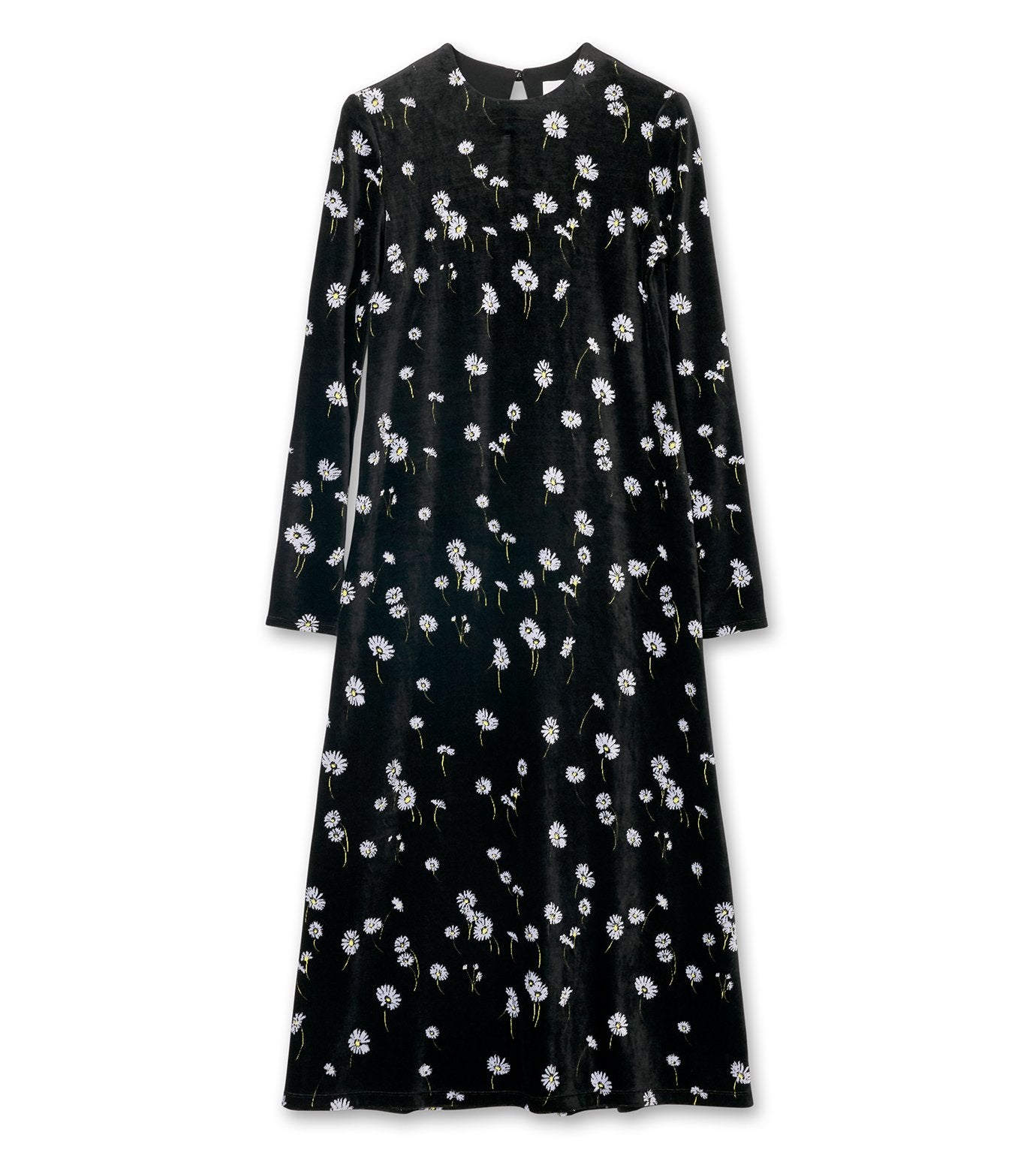 Velour Jersey Floral Dress