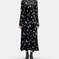 Velour Jersey Floral Dress