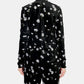 Velour Jersey Floral High Neck Top