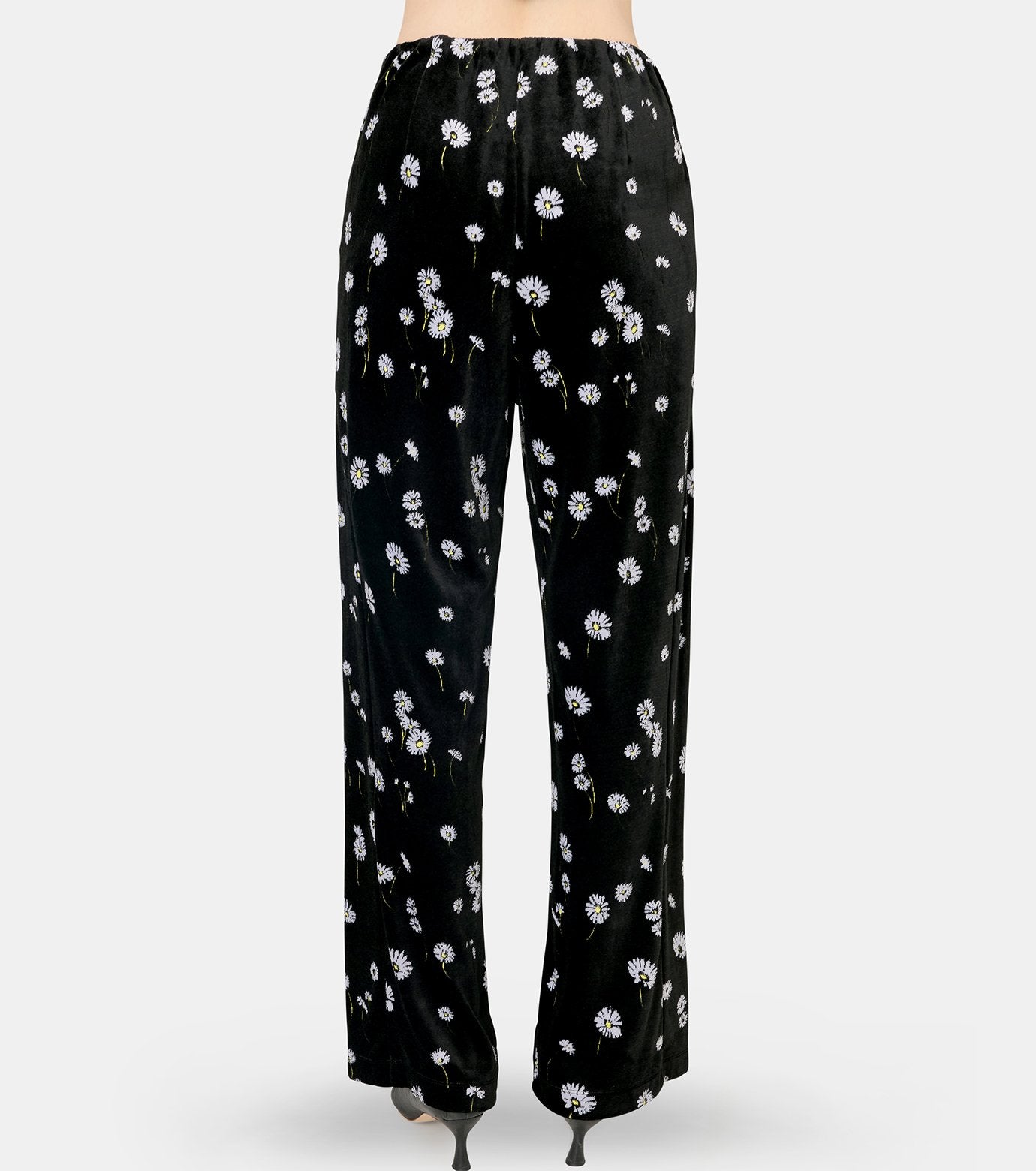 Velour Jersey Floral Trousers