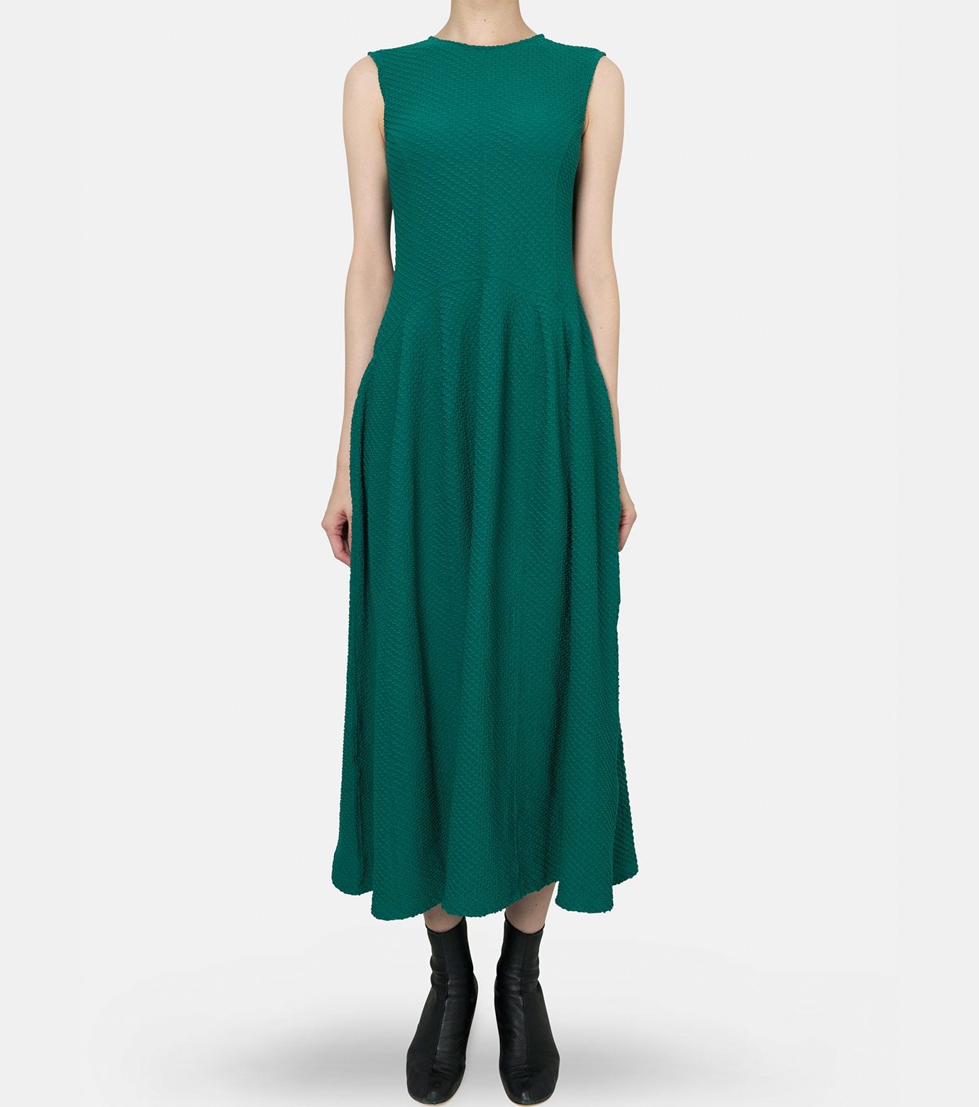Shirring Jersey Jqd Sless Dress