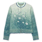 Floral Jqd Graphic Knit Cardigan