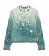 Floral Jqd Graphic Knit Cardigan