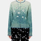 Floral Jqd Graphic Knit Cardigan