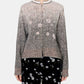 Floral Jqd Graphic Knit Cardigan