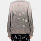 Floral Jqd Graphic Knit Top