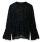 Sheer Jqd Mole Knit Top