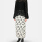 Sheer Jqd Mole Knit Top