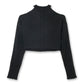 Ribbed Eyelet Knit LS Top