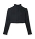 Ribbed Eyelet Knit LS Top