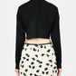 Ribbed Eyelet Knit LS Top