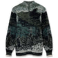 Pile Jqd Half Zip Knit Top