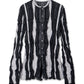 Fluid Jqd Knit Cardigan