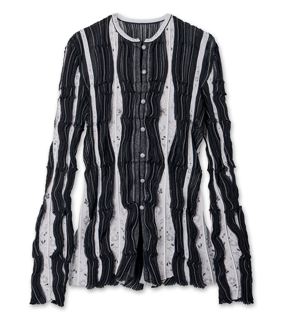 Fluid Jqd Knit Cardigan