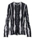 Fluid Jqd Knit Cardigan