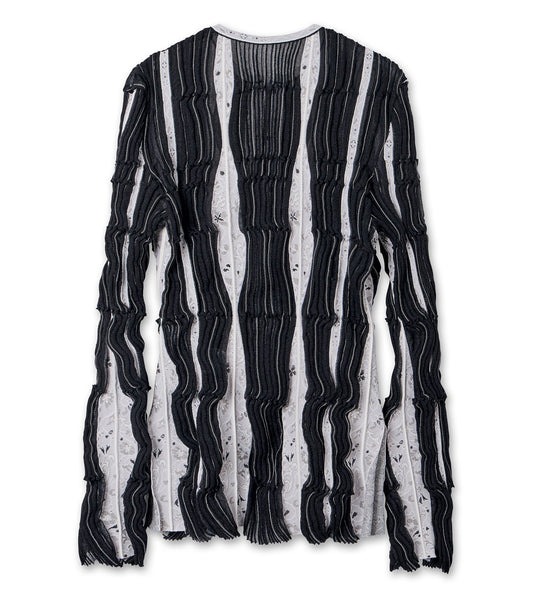 Fluid Jqd Knit Cardigan
