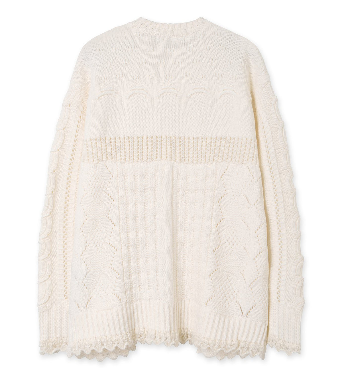 Wool Cable Knit Top