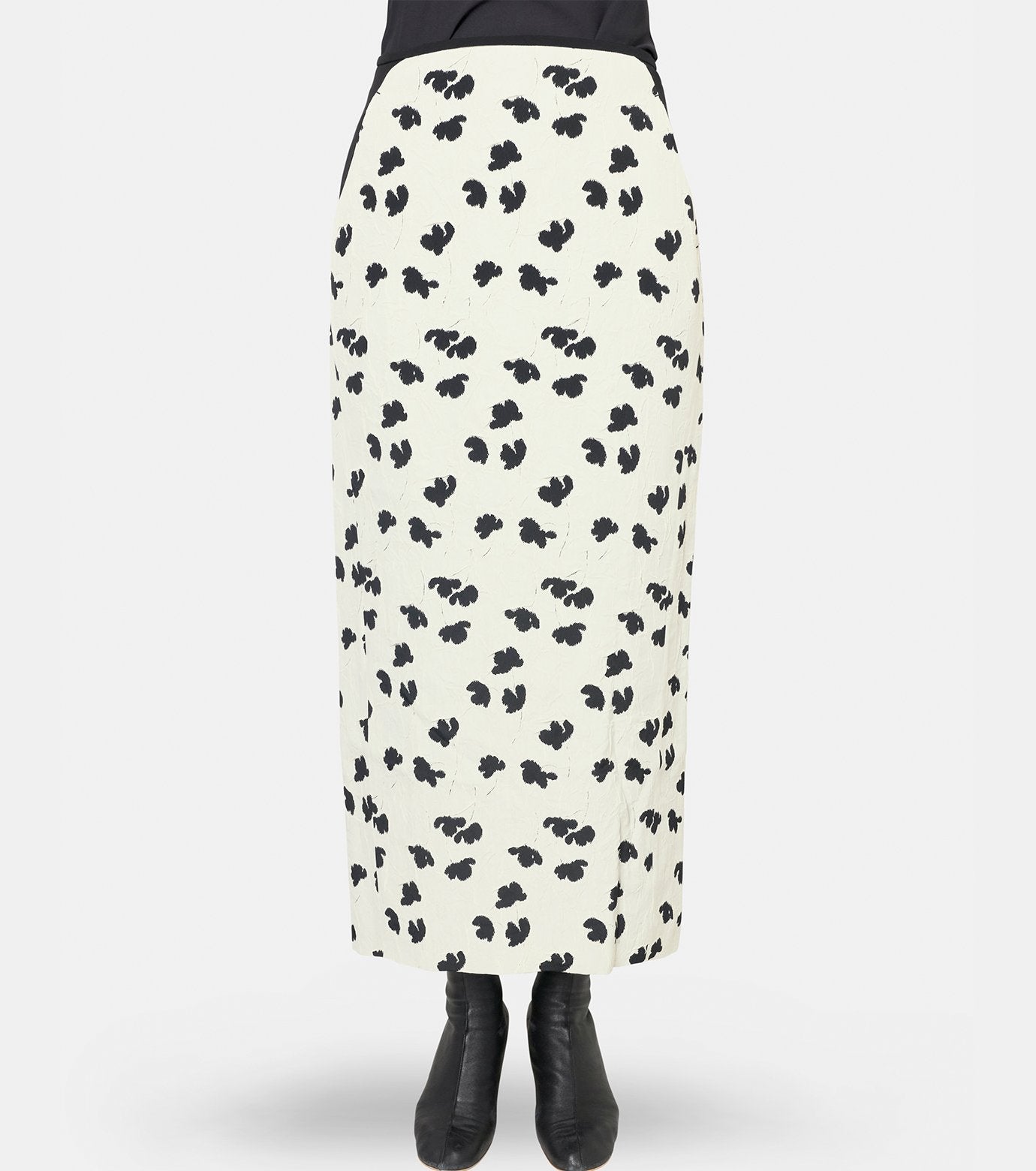 Double Layered Floral Jqd Skirt