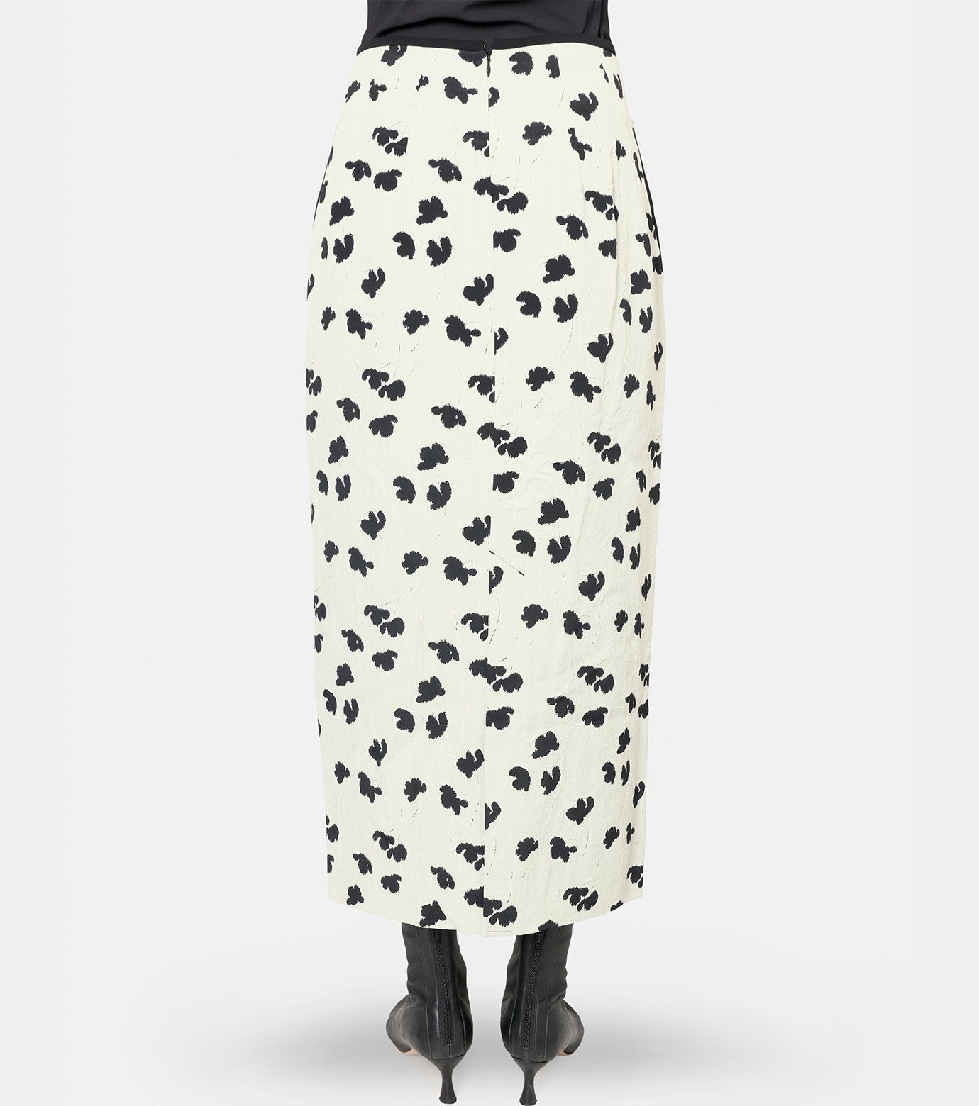 Double Layered Floral Jqd Skirt