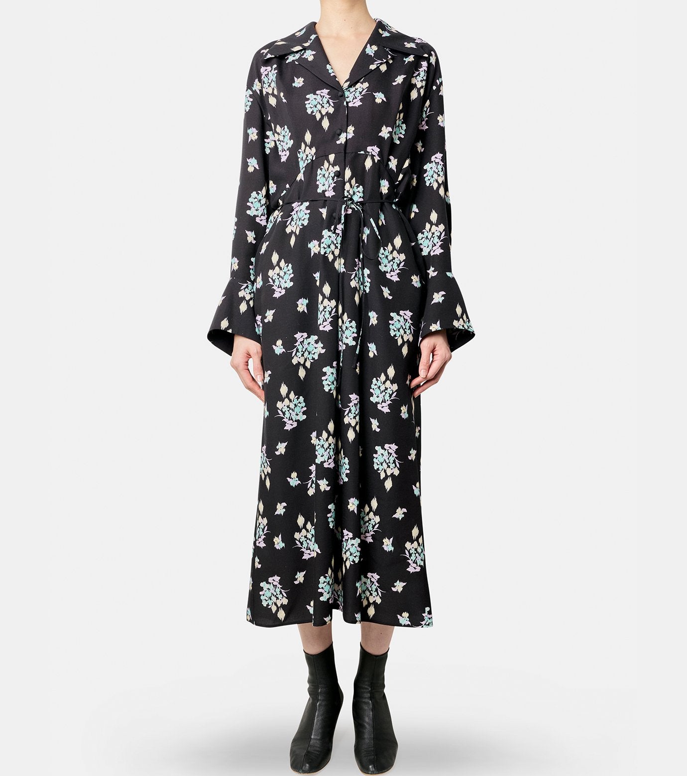 Floral Print LS Dress