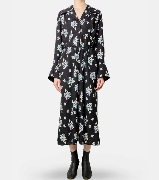 Floral Print LS Dress