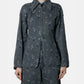 Flower Motif Denim Jacket