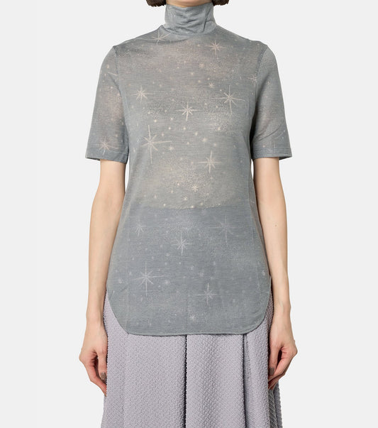 Starlight Jersey Highneck SS Top