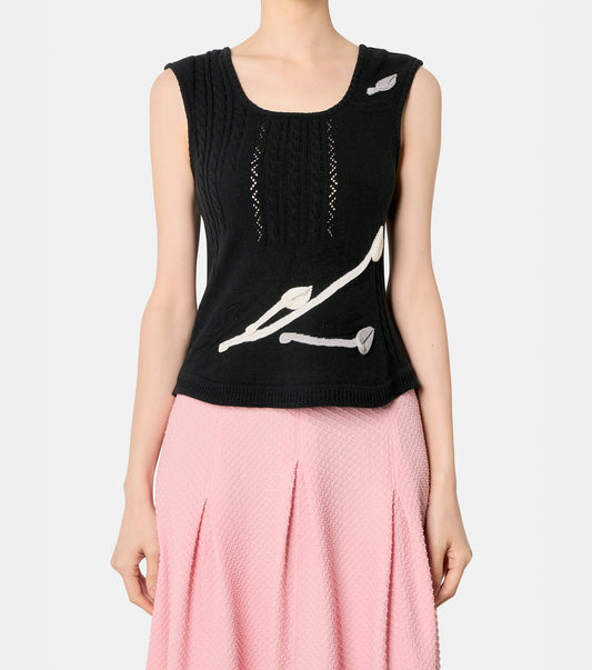 Knit Tank w/Emb