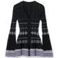 Rib Lace Knit Cardigan