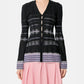 Rib Lace Knit Cardigan