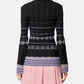 Rib Lace Knit Cardigan