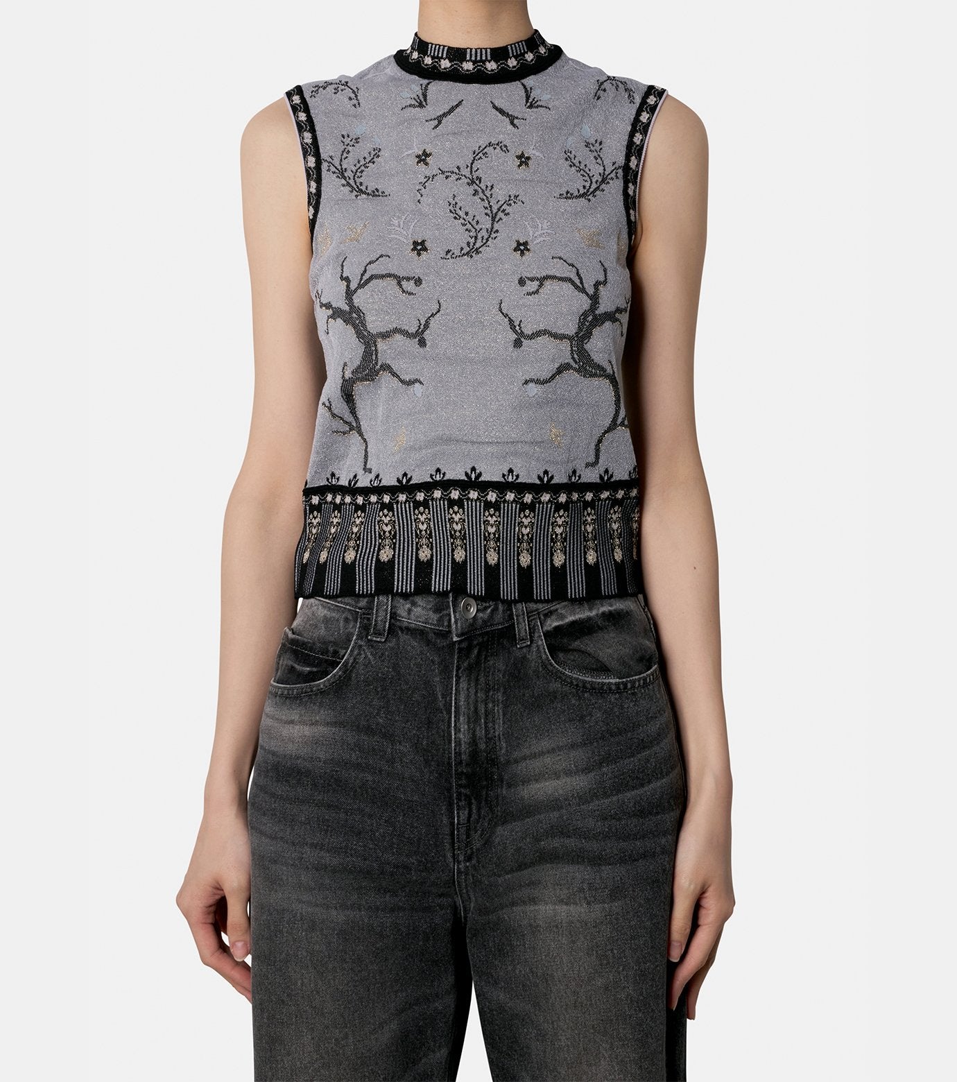 Jacquard Knit Tank