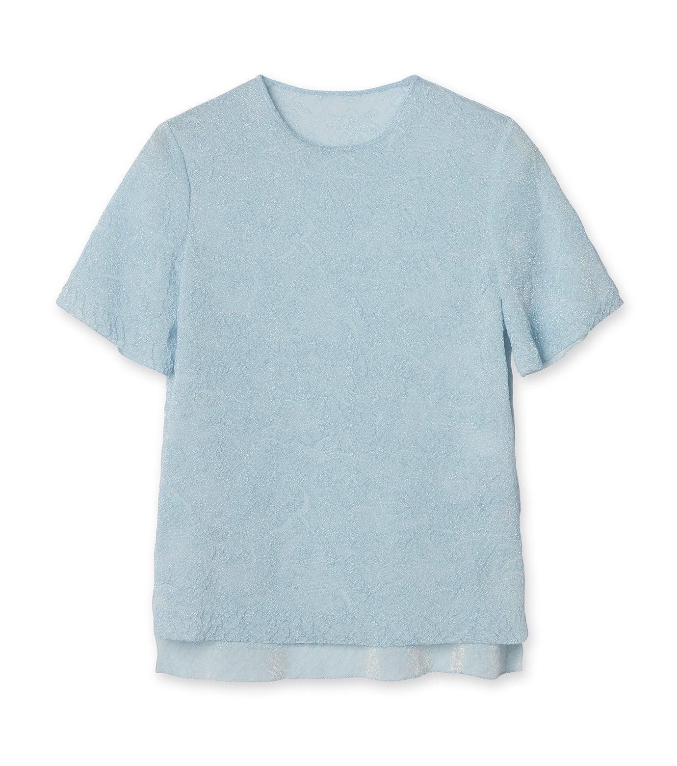 Sheer Flower Oversize T-Shirt