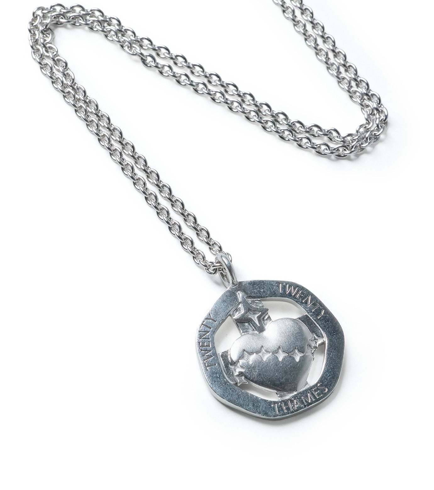 TICKER CHARM STERLING +CHAIN