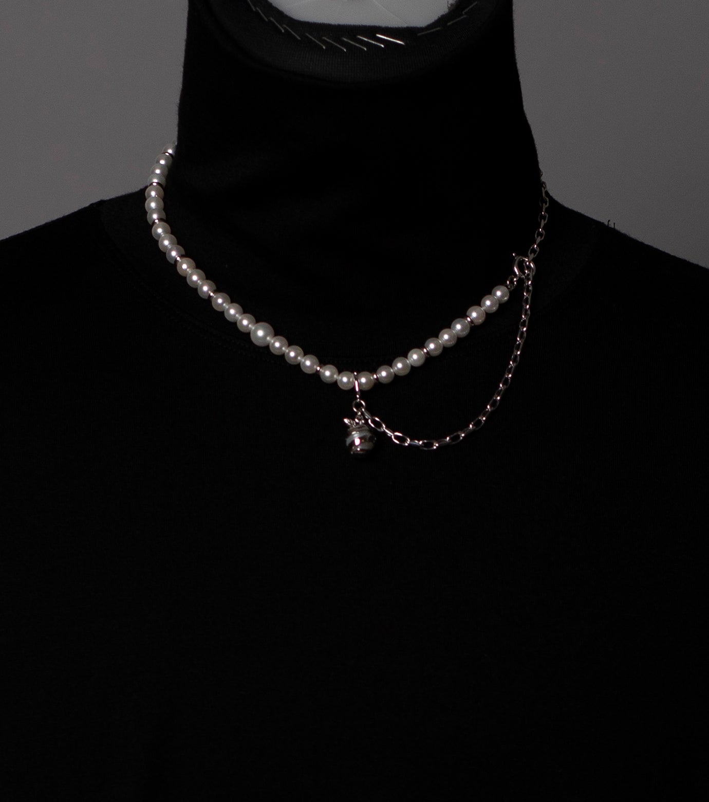 maraw pearl chain necklace short