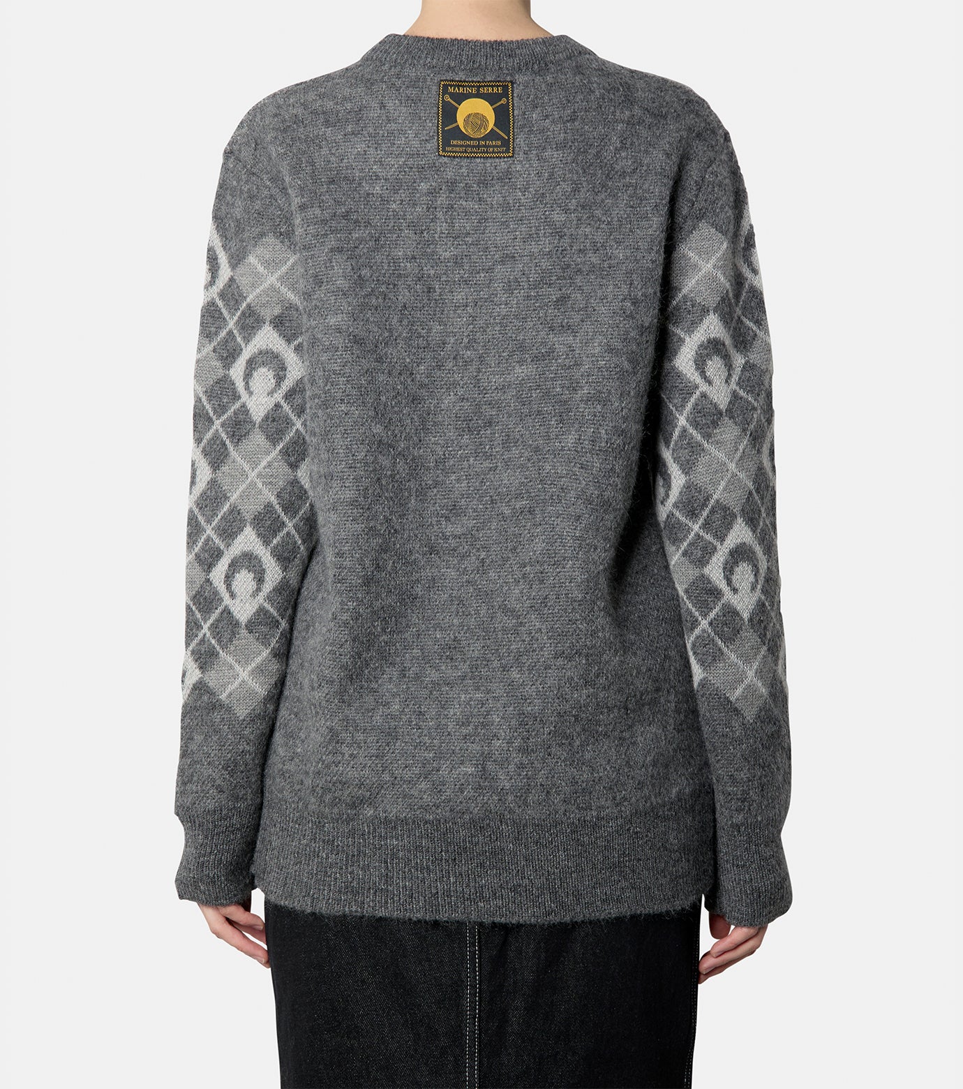 Moon Argyle Crewneck