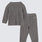 Lautashi×Foo Tokyo Cotton Cashmere Pile Kids Gray (Pullover x Pants)