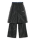 BLACK MENS TRIPLE LAYERED TRACK PANT