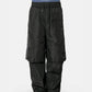 BLACK MENS TRIPLE LAYERED TRACK PANT