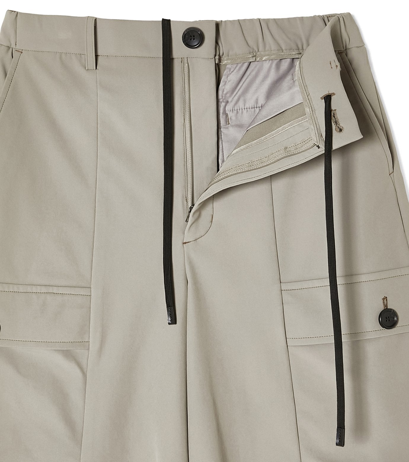 FLAP-POCKET HALF PANTS