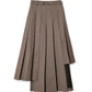 Box Pleats Midi Skirt